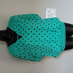 Polka dot blouse